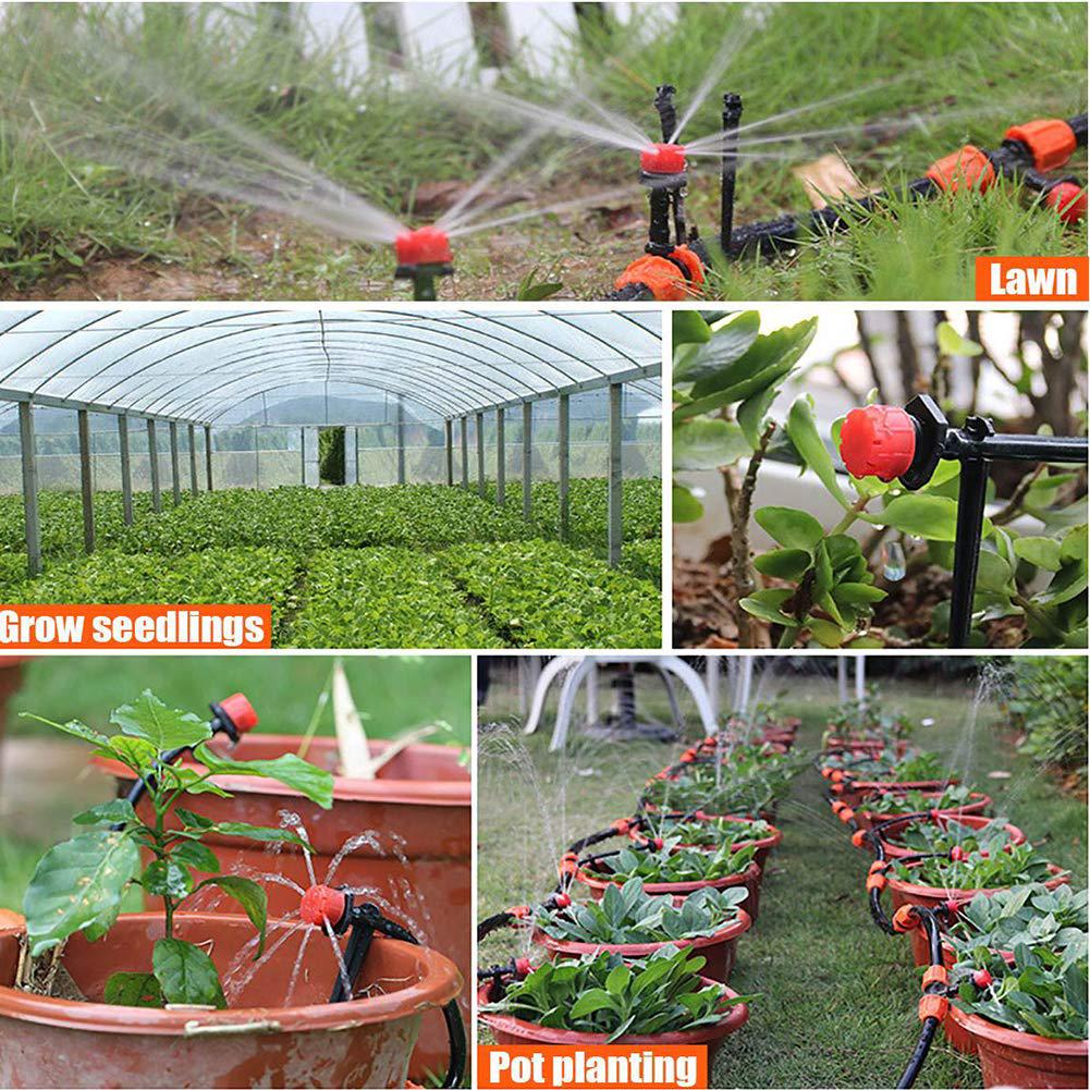 Système d'irrigation de Jardin, kit d'irrigation Goutte à Goutte de 30 m, kit de Buses d'irrigation Goutte à Goutte à Goutte pour Plantes - 6
