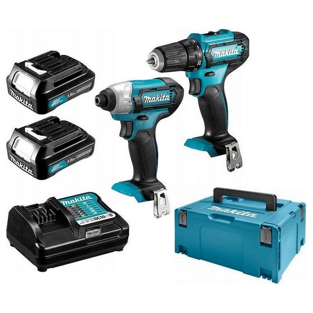 Makita - Pack Outils 12v Li-ion Clé À Chocs + Perceuse Visseuse - Clx224saj
