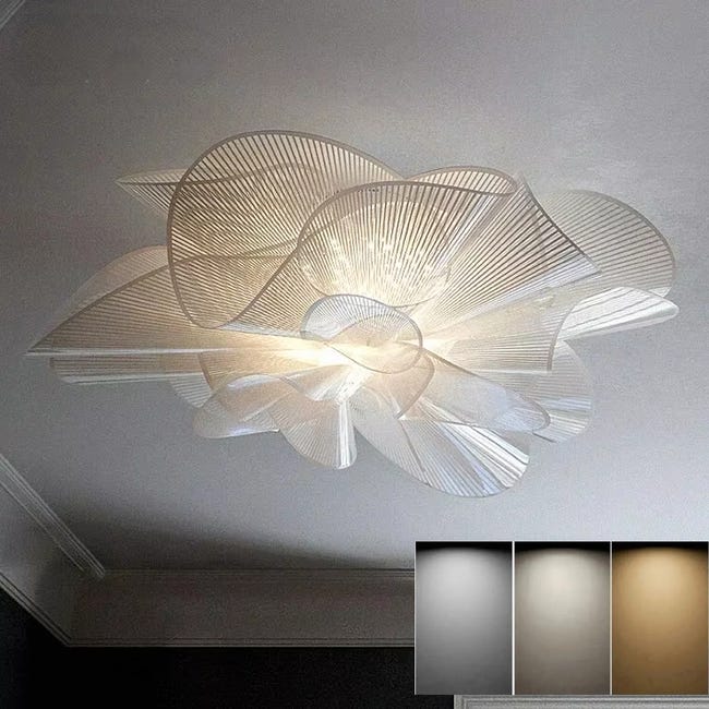 NETTLIFE LED Plafoniera Soggiorno 24W Moderna Creativa Lampada da Cucina Nera 3000K Bianco Caldo | Leroy Merlin NETTLIFE LED Plafoniera Soggiorno 24W Moderna Creativa Lampada da Cucina Nera 3000K Bianco Caldo | Leroy Merlin
