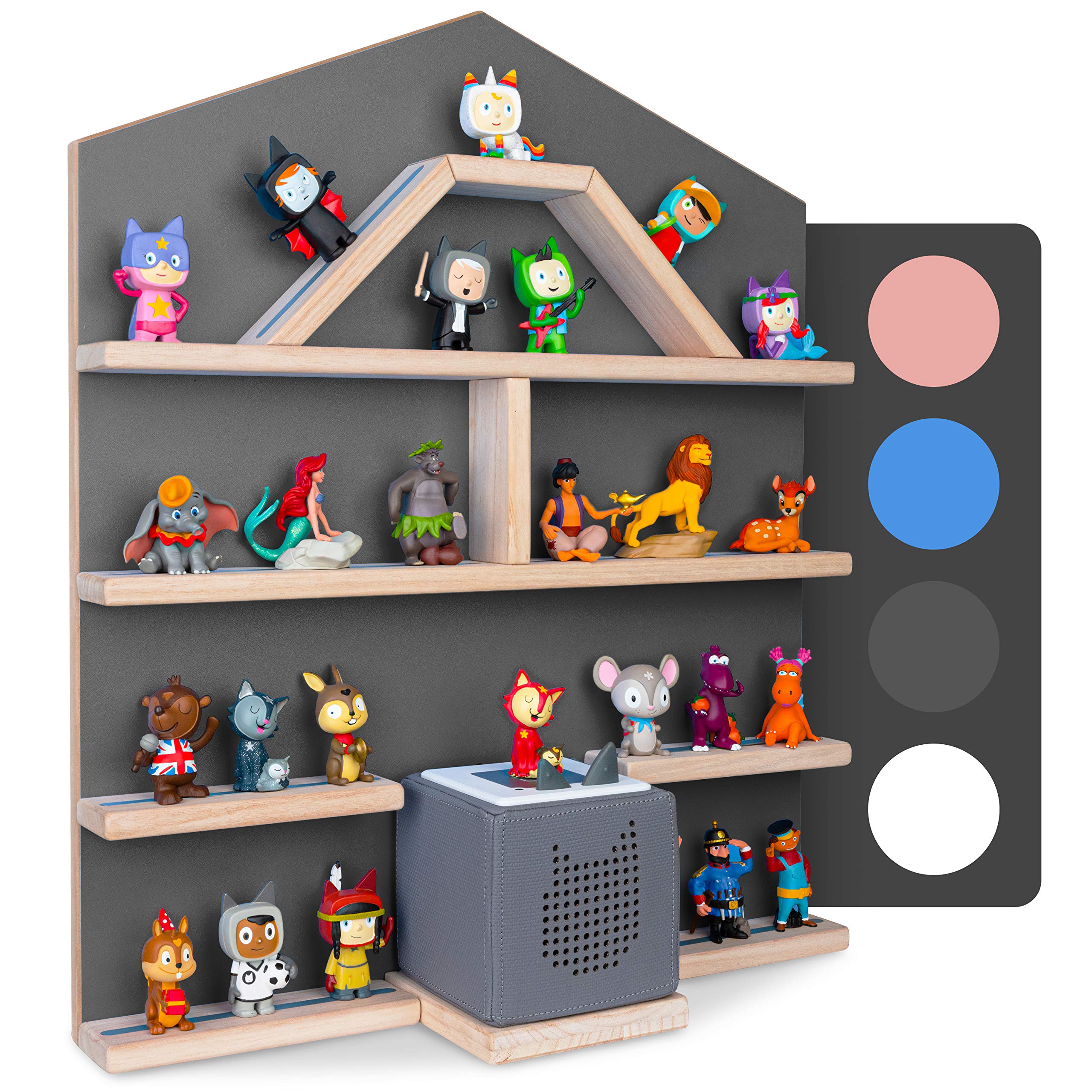 Todeco Étagère Magnétique, Pour Tonie Box Et Tonies, Avec Bande