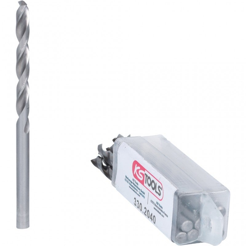 KSTOOLS - Lot de 10 forets HSS-G meulés 4mm - 330.2040 - 3
