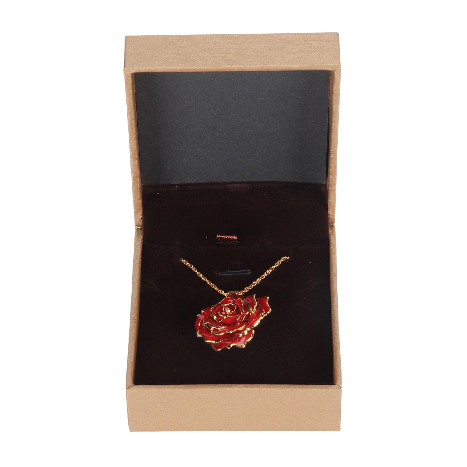 KNSAM Collana Donna Con Ciondolo Fiore In Argento Placcato Oro Rosa E Zirconi - Eleganza Delicata, Regalo Per Donne E Ragazze - 2