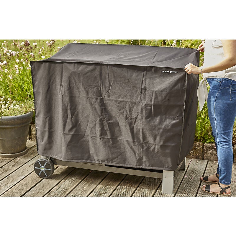 Housse De Protection Algon Pour Barbecue Rectangulaire - Imperméable Et Résistante - 80x47x84 Cm