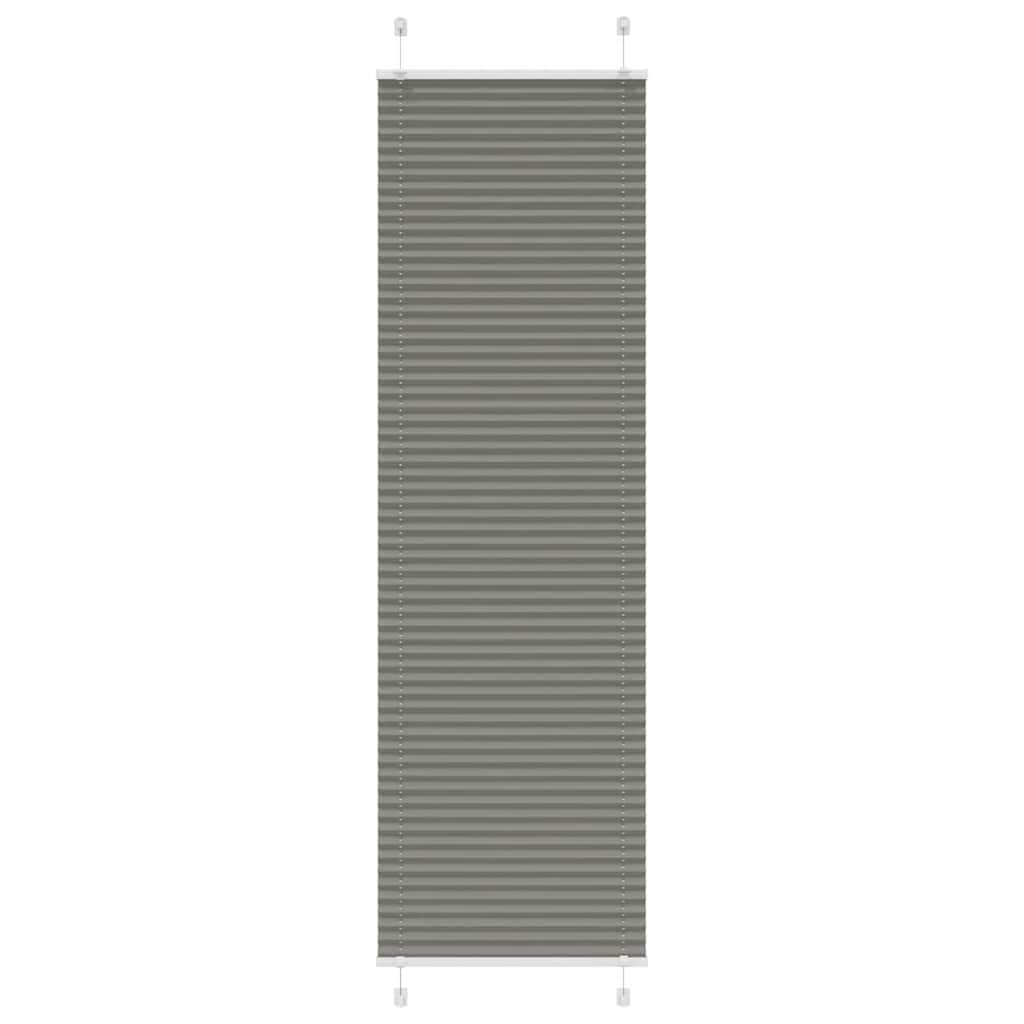 Roleta plisowana antracytowa 65x200 cm Szerokość tkaniny 64,4cm vidaXL
