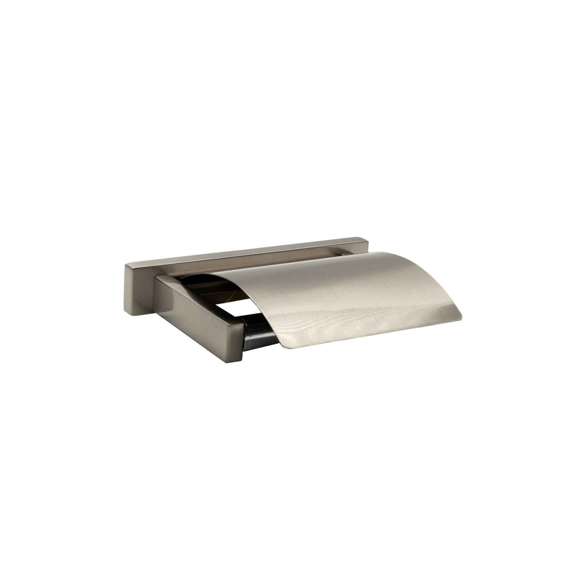 Inda - Portarotolo basculante con coperchio One nickel spazzolato Inda - Portarotolo basculante con coperchio One nickel spazzolato