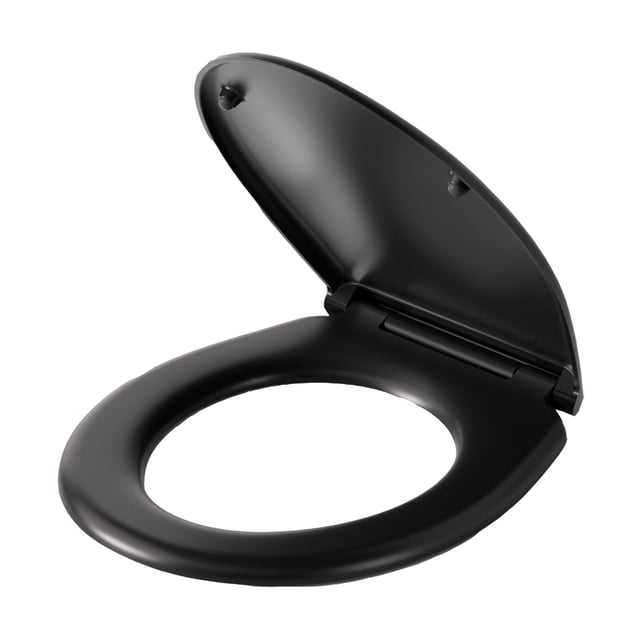 Sedile WC CECIPA MAX O-Shaped - Sedile WC Soft Close - Sedile WC per bagno - Nero