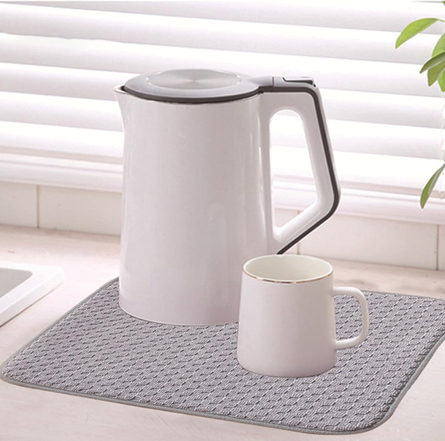 Zestaw 4 chłonnych mat do suszenia naczyń z mikrofibry na blat kuchenny, ociekacz 45,7 x 61 cm