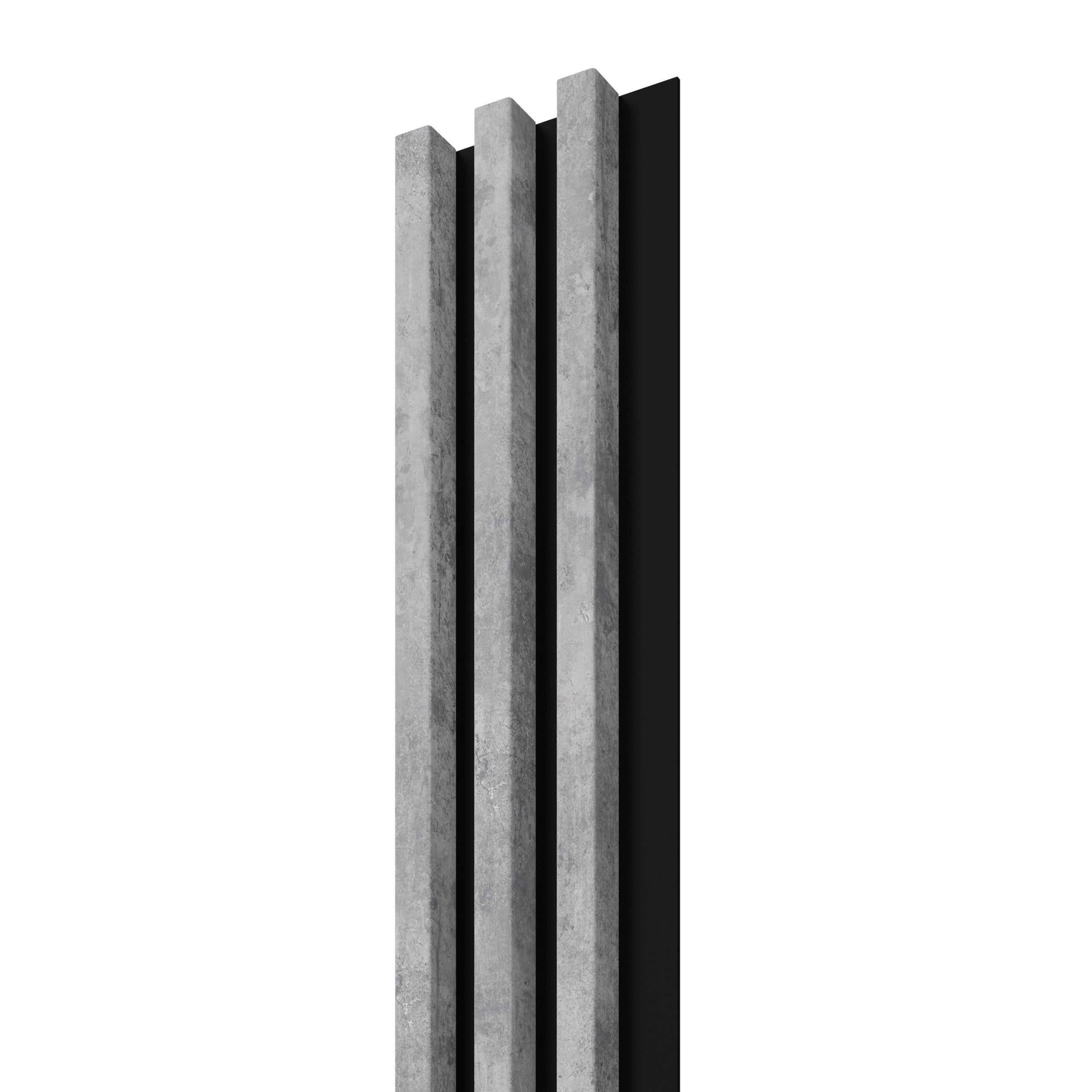 Lamele ścienne na czarnej płycie Stegu Linea Slim, szare 265x15 cm panele dekoracyjne 1 szt.