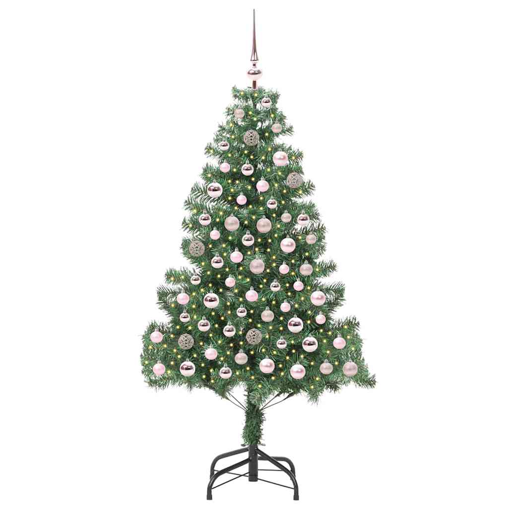 Sapin de Noël | Arbre de Noël avec 300 LED avec support Vert 180 cm PVC - 3