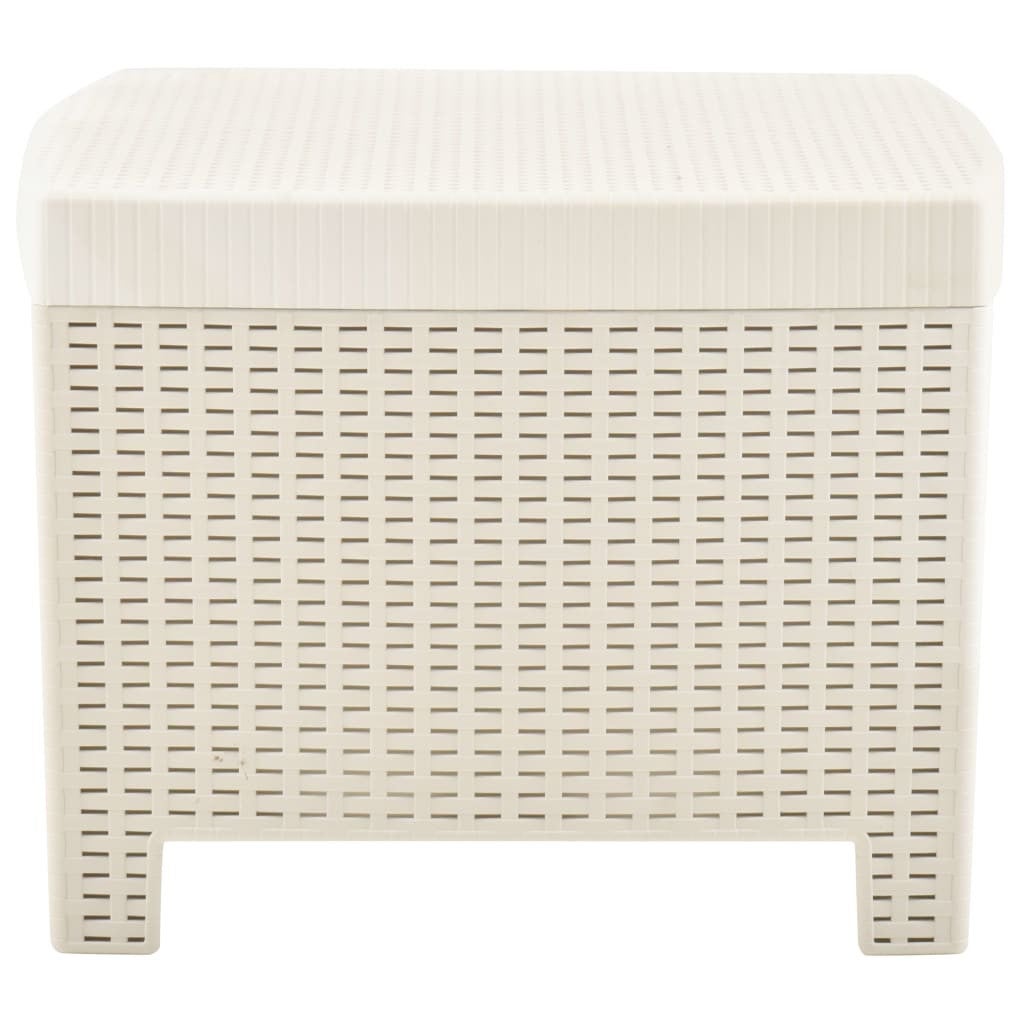 Salon de jardin 3 pcs Plastique Blanc 2 - 8