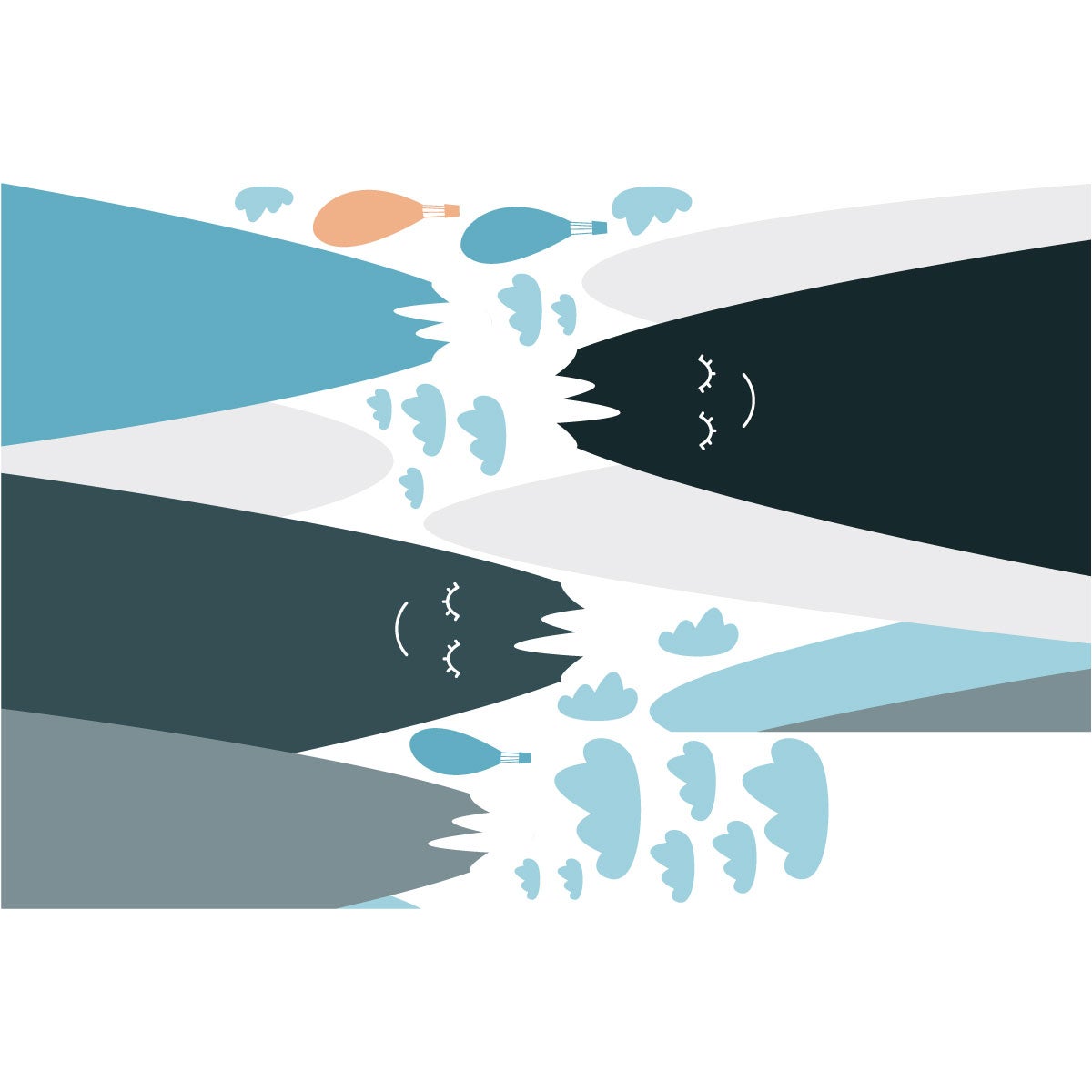 Adesivo bambino di montagna scandinavo juliska - Sticker adesivo - adesivi murali - 80x120cm - 4