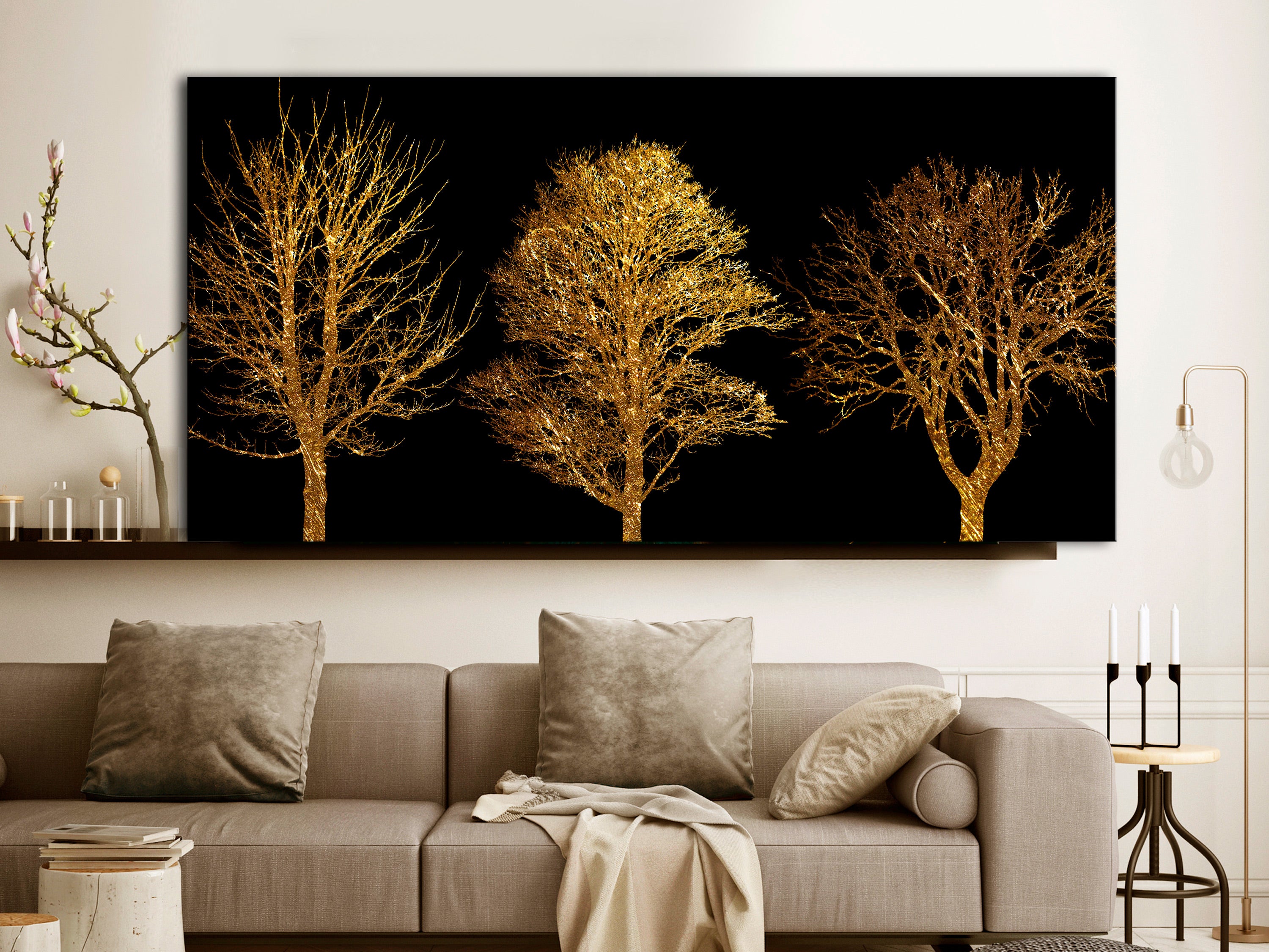 Tableau - Golden Forest (1 Part) Wide [120x60] | Leroy Merlin