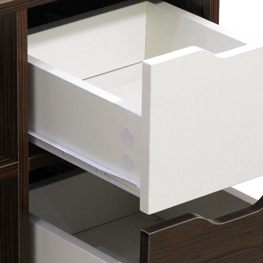 Mobile tv moderno in legno zebrano 120x50 cm - 3