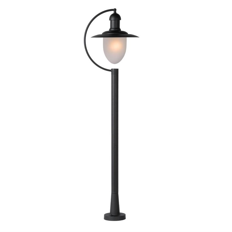 Lampa ogrodowa stojąca Aruba czarno-biała 1xE27x24W IP44 wym: 110 x 28,5 x 28,5 cm metal Lucide