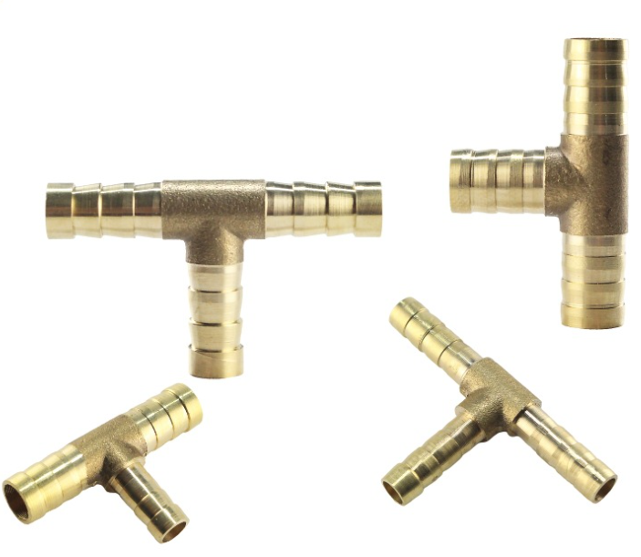 Raccord Y Laiton 3 Voies 3/8" (10mm) Avec Vanne D'arrêt - Pour Gaz Combustible