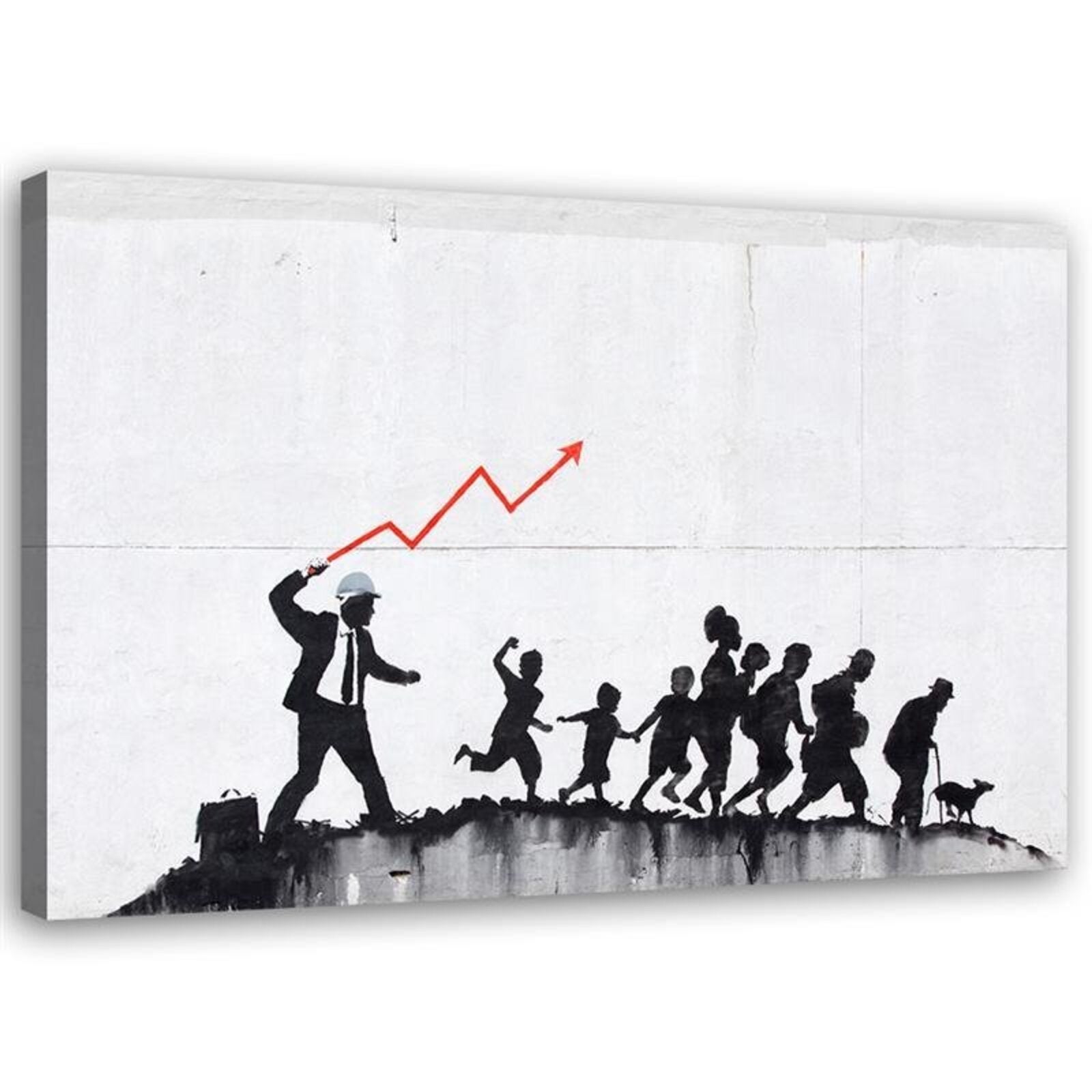 Obraz na płótnie, Banksy Ekomoniczna polityka 90x60