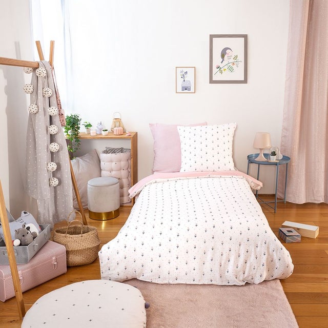 Housse de couette 140x200 cm + 1 taie d'oreiller 63x63 cm Gaze de Coton Liberty