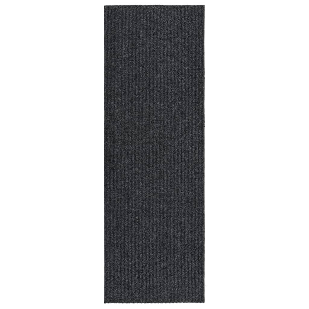 Maison exclusive - alfombra de pasillo atrapa suciedad 100x300 cm gris antracita