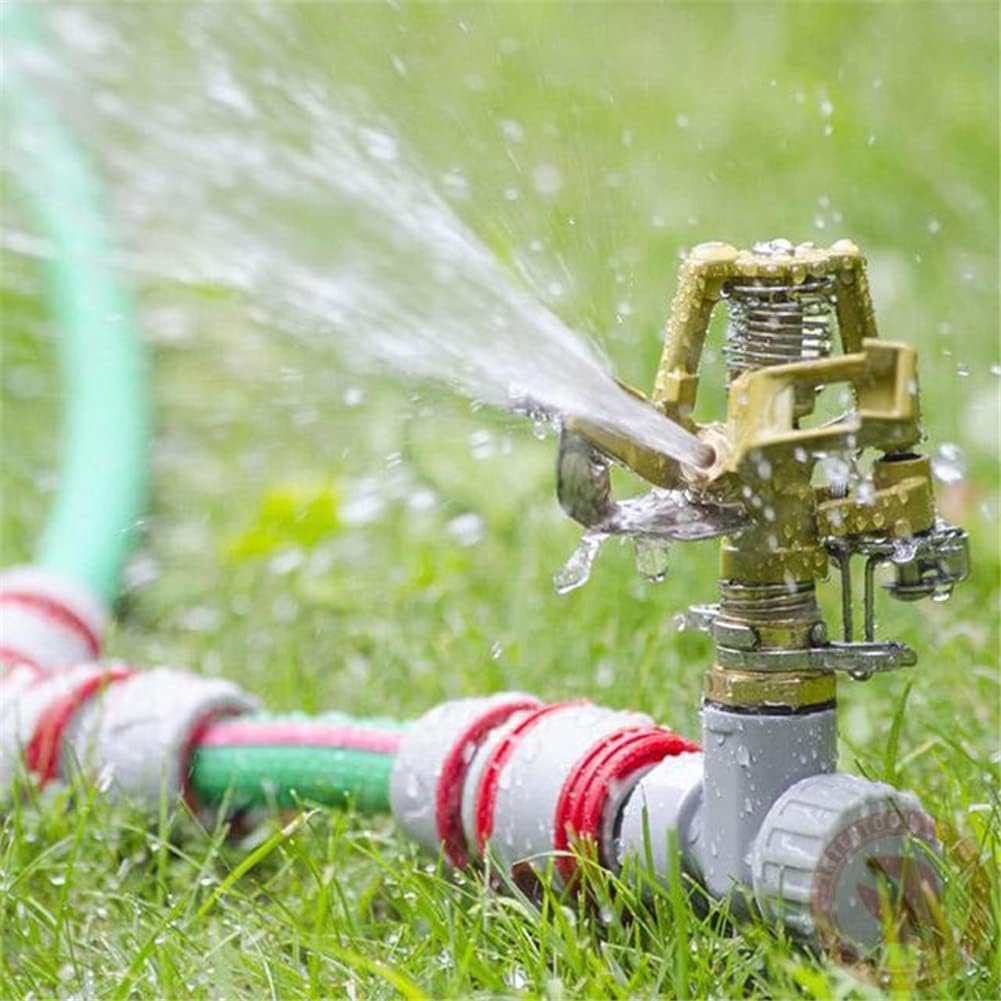 Arroseur à Pulsation, Arroseur de Pelouse,pour arrosage jusqu'à 530 m², arroseur Circulaire 360°, pour Arroser Les Plantes Fleurs Légumes - 5