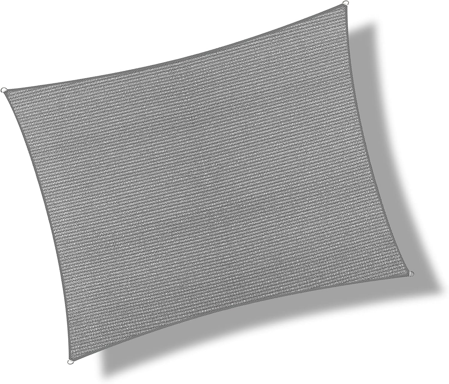 Żagiel przeciwsłoneczny prostokątny, markiza blokująca promienie UV do tarasów i ogrodów, 3m x 3,5m, szary