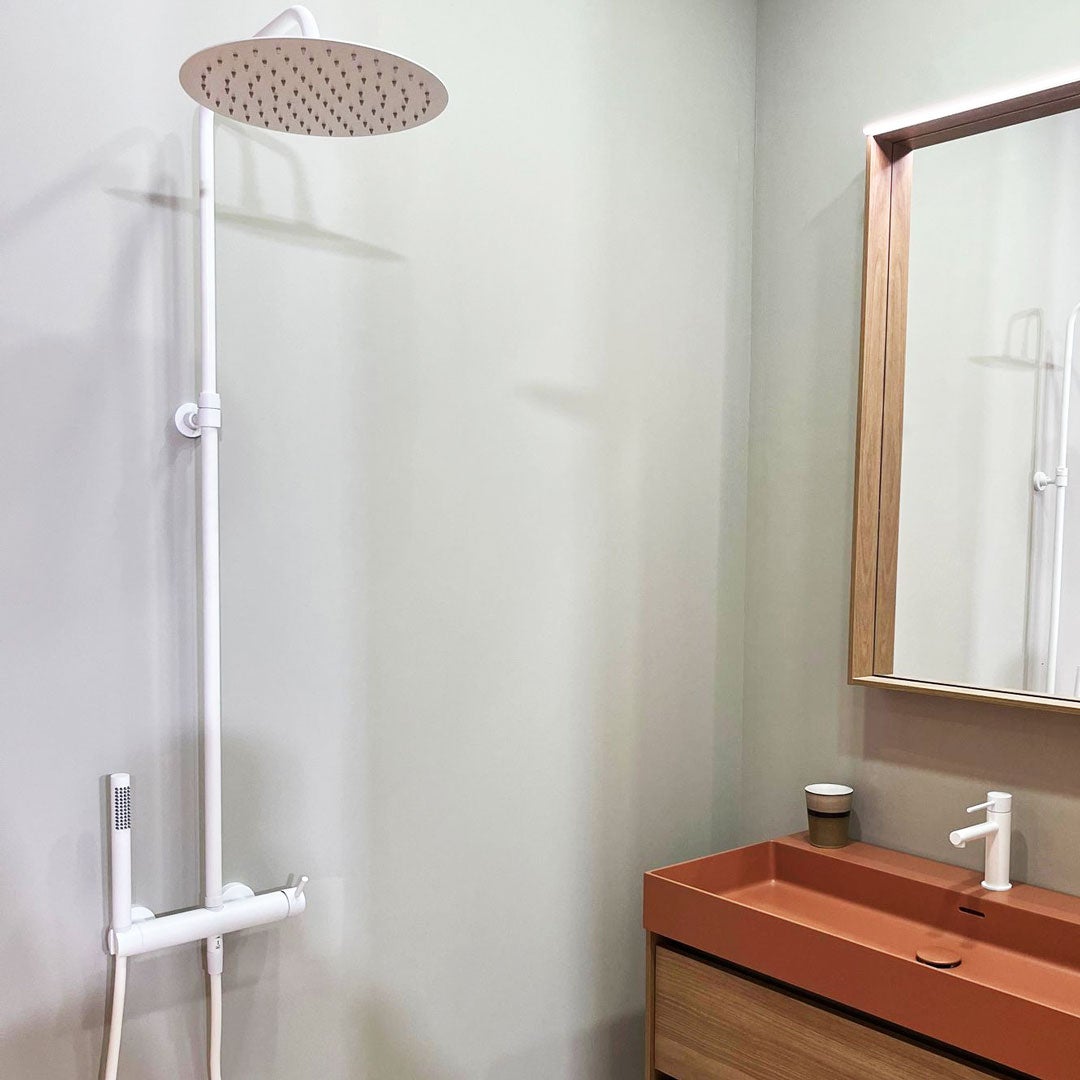 Luisa mezclador de lavabo bajo blanco - 6