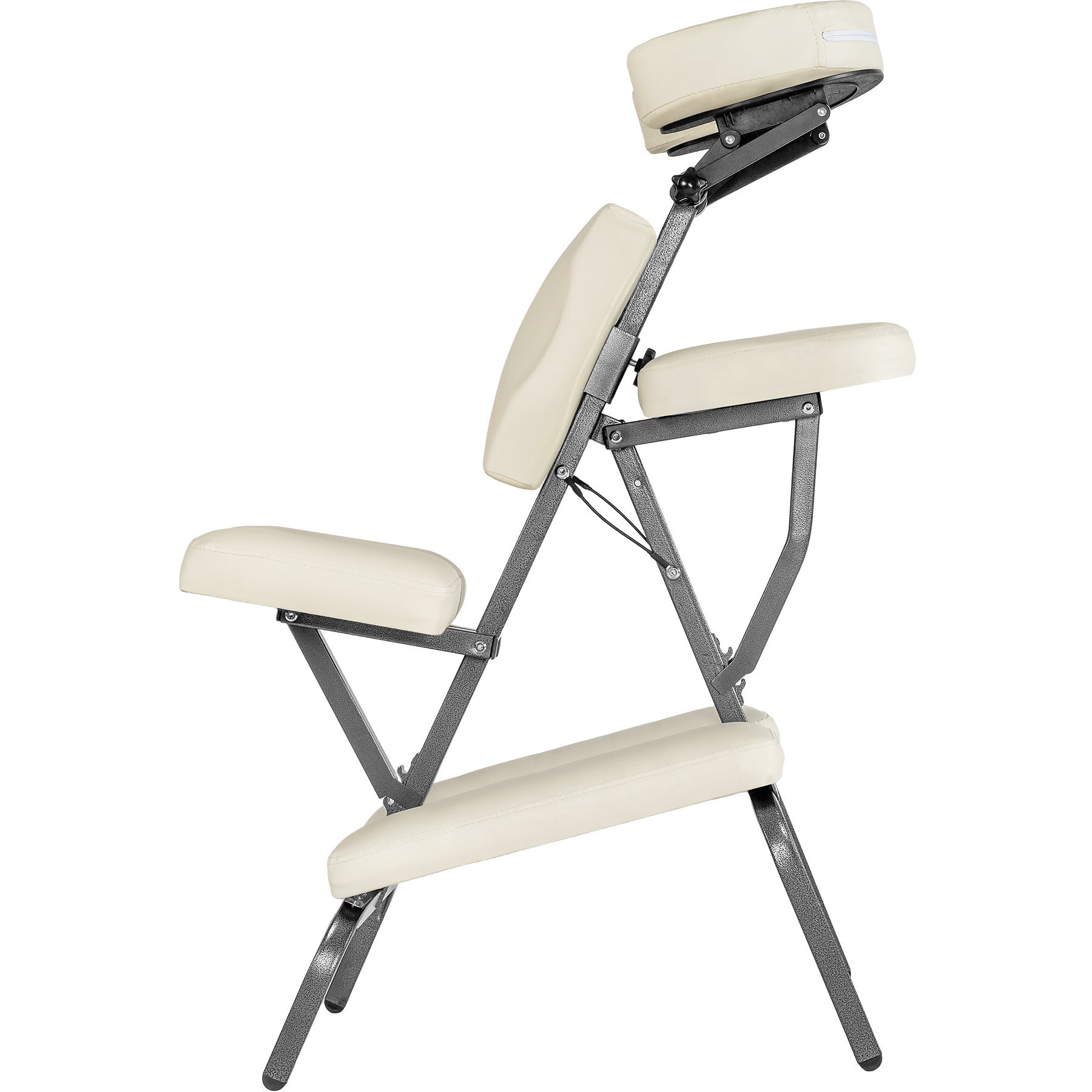 Fauteuil de massage en acier et cuir synthétique avec coussinets réglables pour la tête et le corps TECTAKE - 2