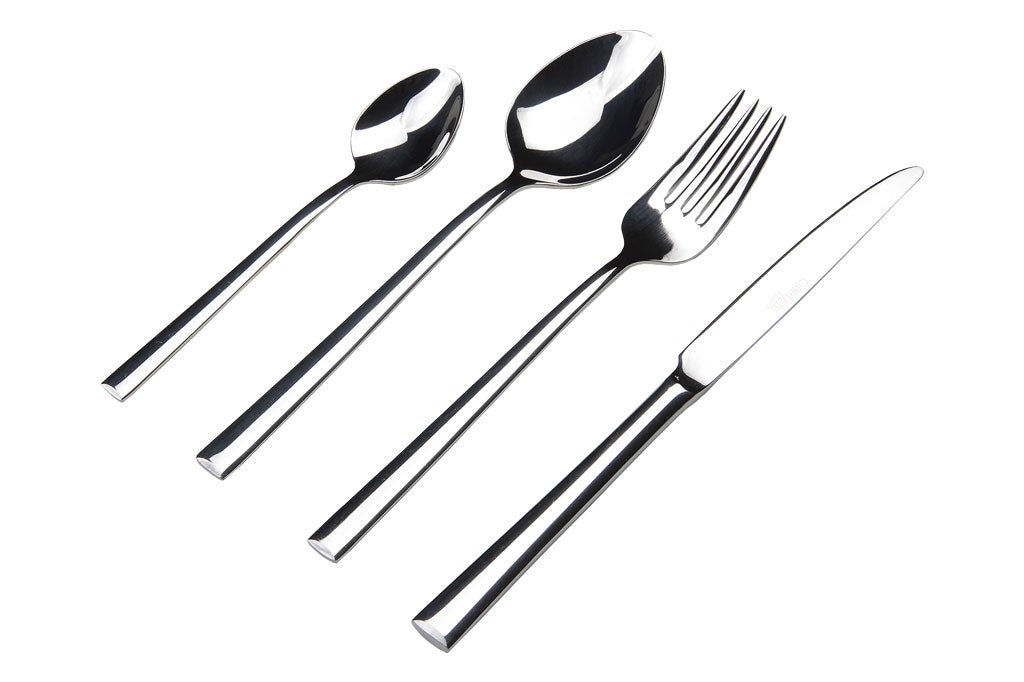 Cofan Set Di Posate 24 Pezzi Modello Bari - In Acciaio Inox 18/10 Con Elegante Custodia In Legno Nero