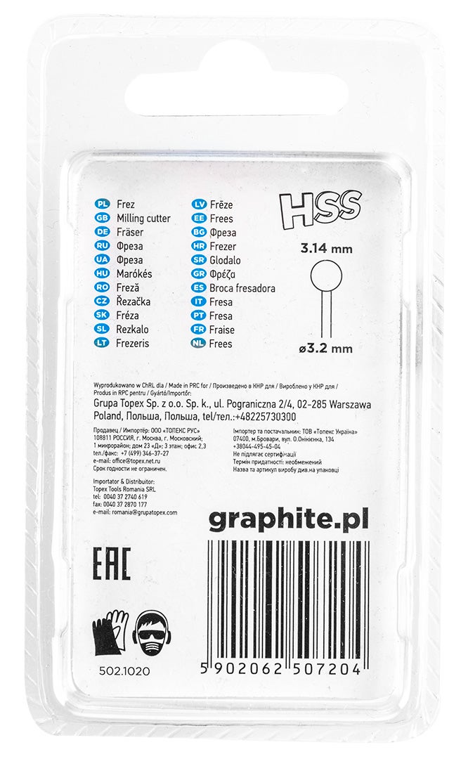 Freza HSS 3.14mm, rotunda, coada 3.2mm, set 2 buc 55H063 | Leroy Merlin