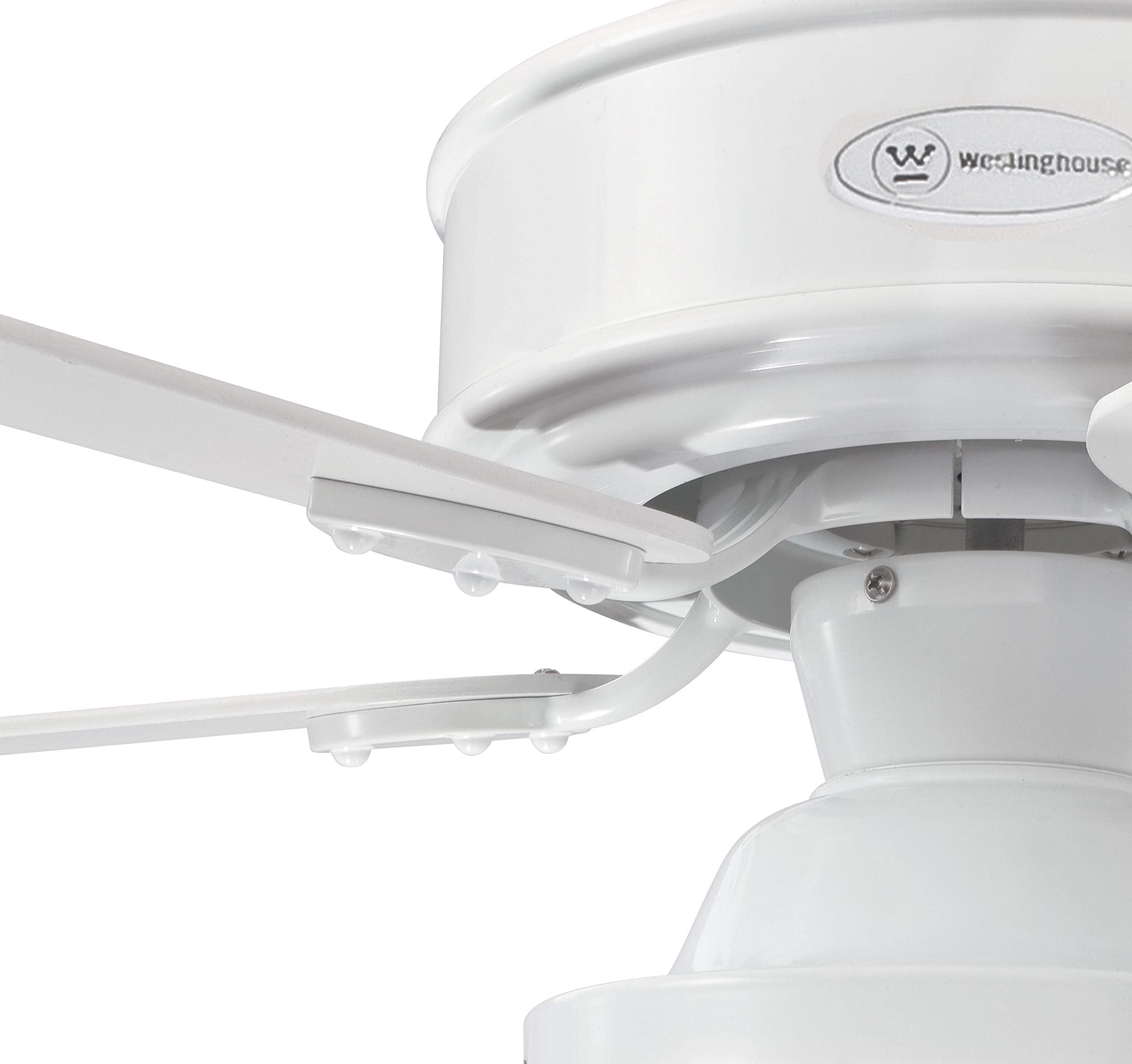 Westinghouse Lighting 7220940 Ventilatori da Soffitto per Interni Barnett da 122 Cm, Kit di Luce LED Dimmerabile con Paralume a Gabbia, Telecomando In - 5