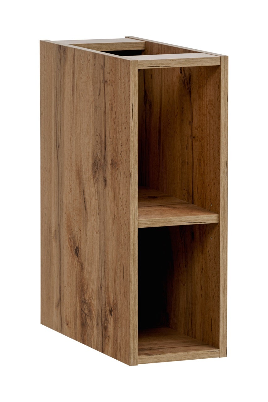 Meuble sous double vasque ADEL BLANC avec l'étagère - extension et plan CHÊNE 140 cm - 6