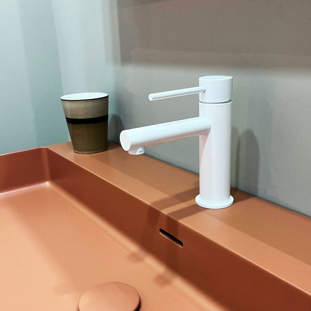 Luisa mezclador de lavabo bajo blanco - 4