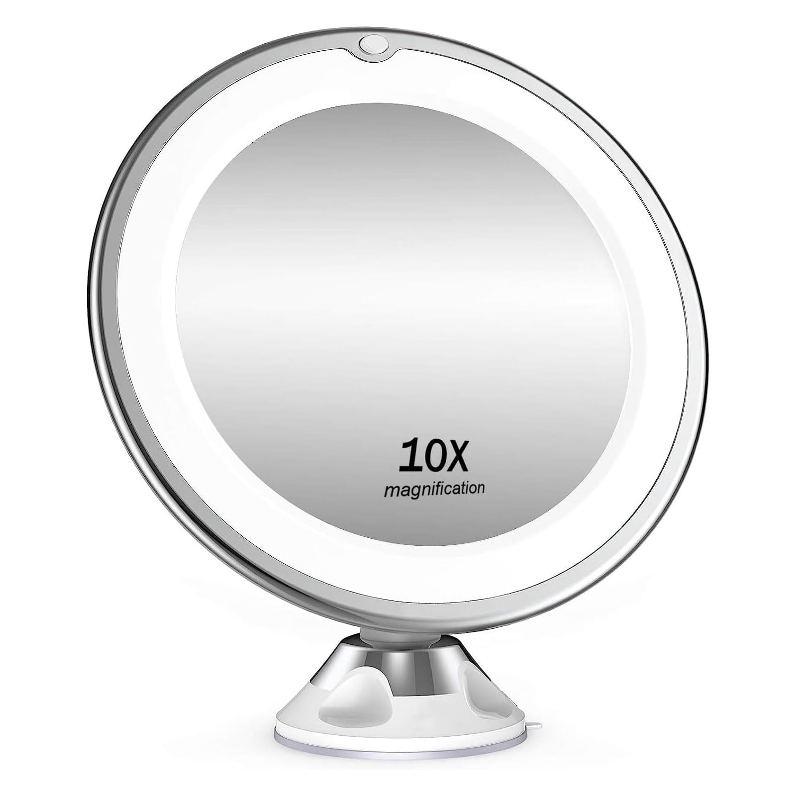 Miroir De Maquillage TWISTMIRROR Grossissant 10x – Noir, Inclinable, Avec Ventouse