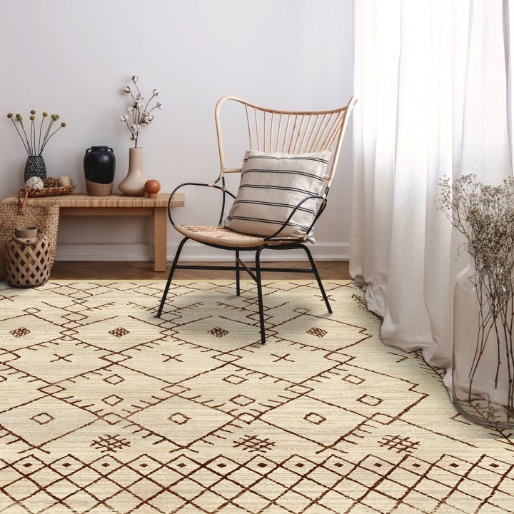 MODEMA - Tappeto lavabile in lavatrice, fondo antiscivolo, 80x120cm, 80x120cm, piedi del letto, camera da letto Stella - 3