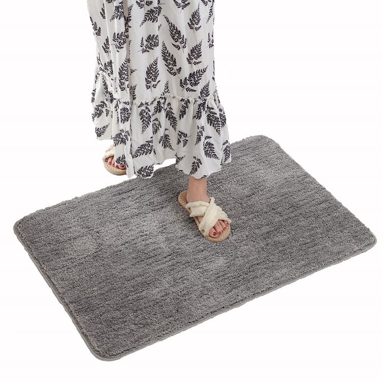 Tapis de Bain, Antidérapant Tapis Salle de Bain Épaissi Tapis Sortie de Douche Absorbant Tapis de Sol Ultra Doux en Microfibre, Rose, 60 x 90cm - 2