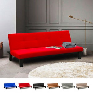Canape convertible rouge pas cher