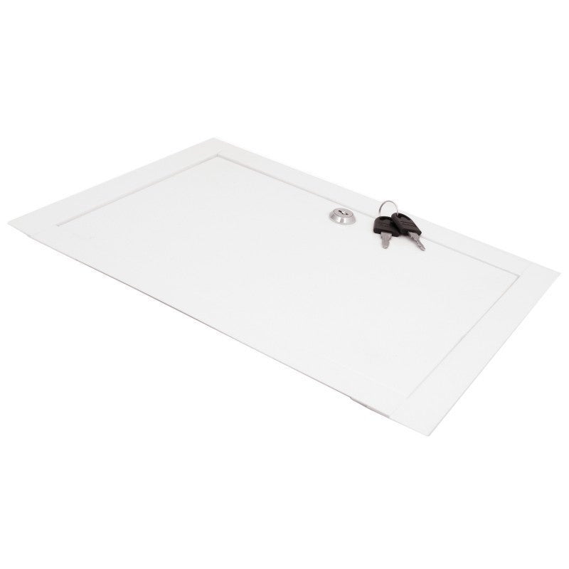 Trappe De Visite Softline 200x200 Mm Blanc – édition The Whites – Avec Serrure Batteuse – Pour Accès Placard Ou Plafond
