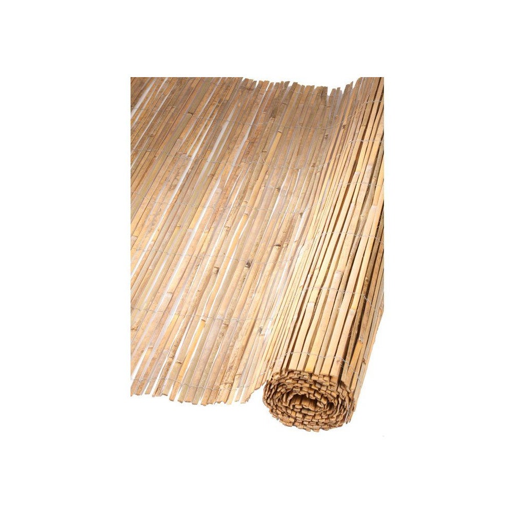 Recinzione in canne - NATURALE - Bambù spaccato - 3 x 1 m - 6