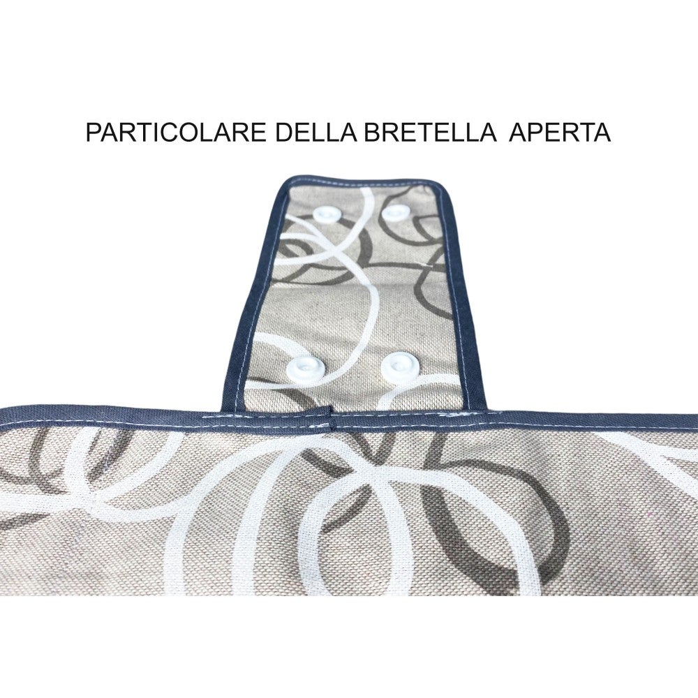 COPRIFORNO copri forno IN TESSUTO streamer GRIGIO - 5