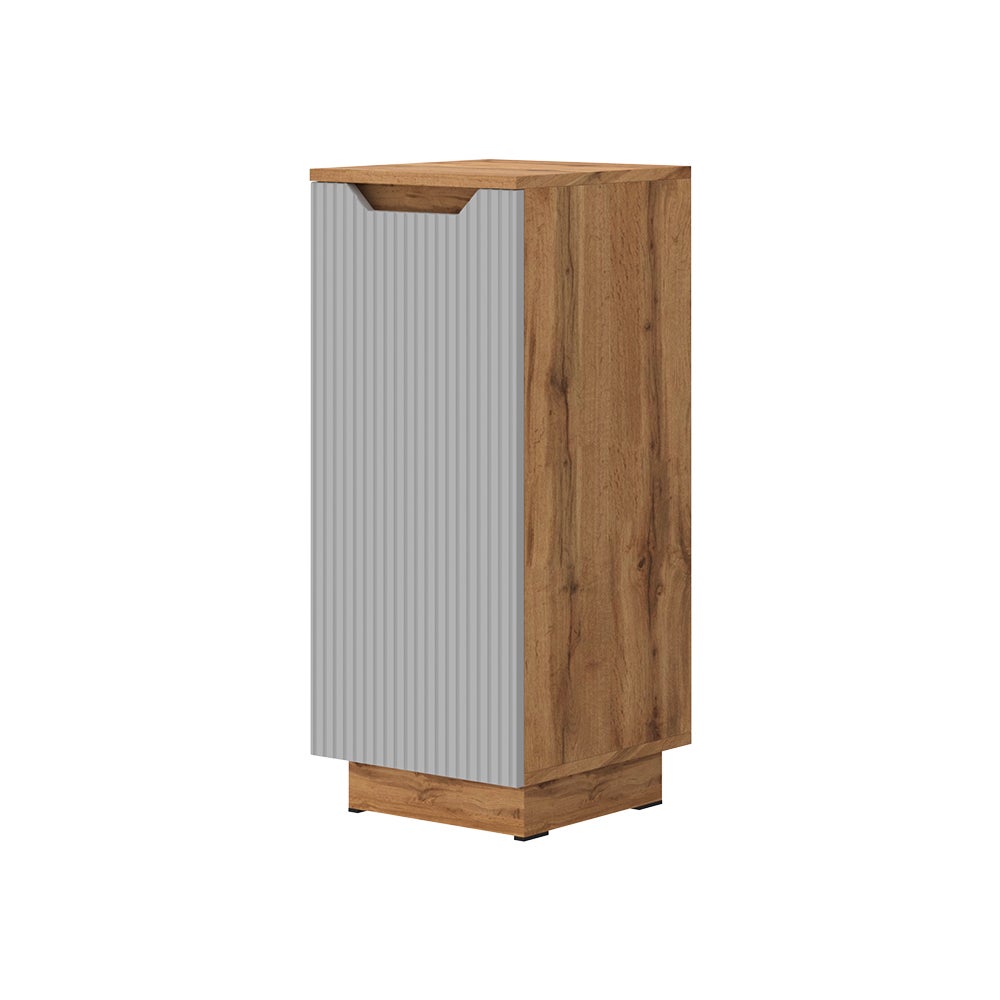 Vicco Szafka Midi Lotta, Dąb/szary w paski, 33.4 x 81.9 cm