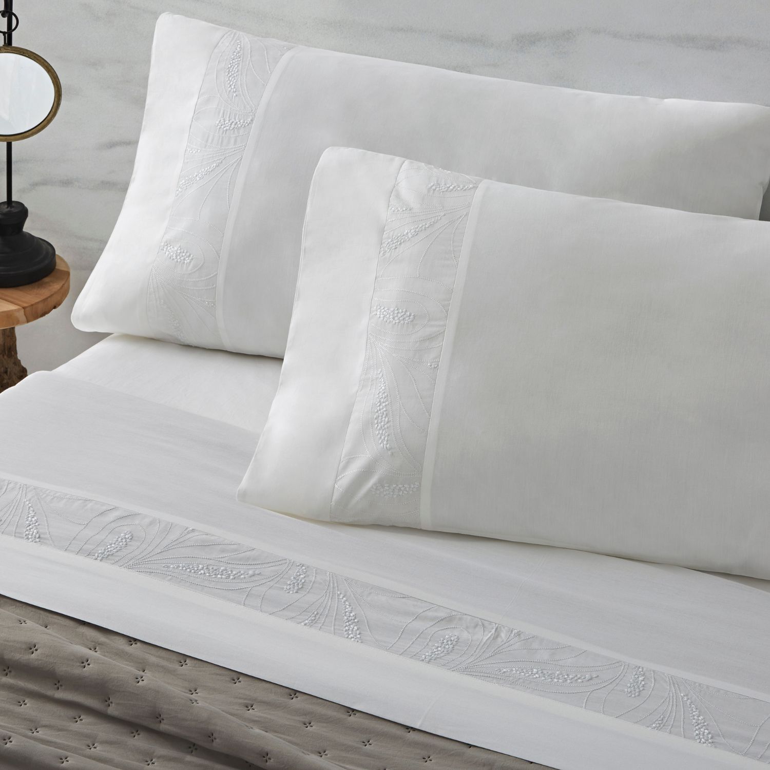 Sábanas bordadas algodón percal 200 hilos diseño 401 Burrito