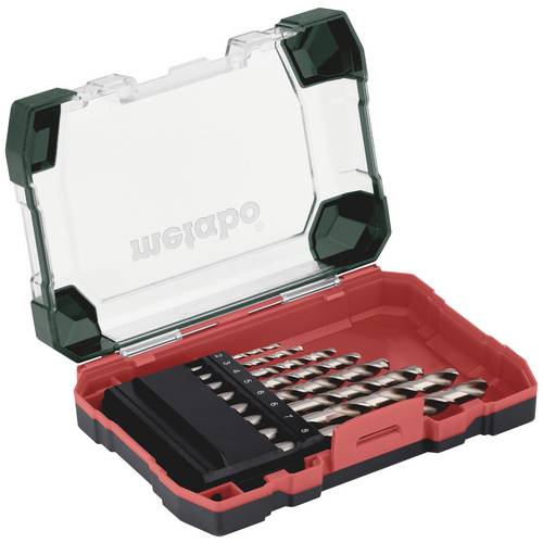 Zestaw wierteł DIN 338 HSS-G Śr.2-8 HSS 8cz.Kas.plast.METABO