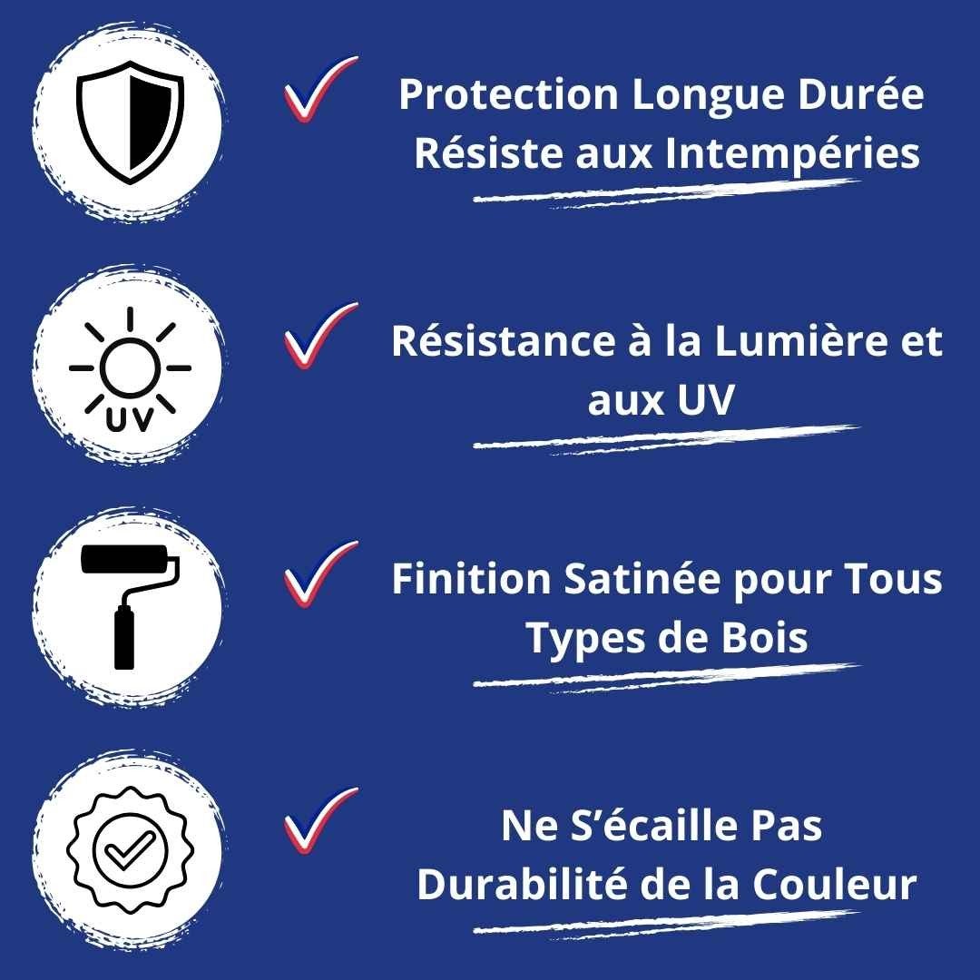 Vernis Bois Couleur - 1 L - Codeve Bois - Vert - Pour La Décoration D'un Bardage, Volet, Persienne, Huisserie Ou Fenêtre. - 4