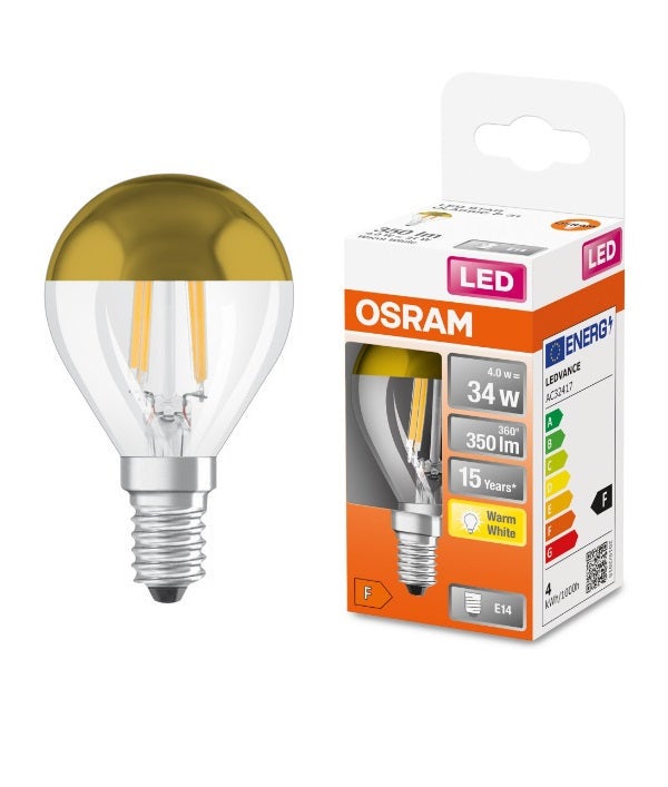 OSRAM LED Retrofit CLASSIC P Mirror Lampadina LED con Riflettore, Attacco: E14 , 34W, [Classe di efficienza energetica A+] - 5