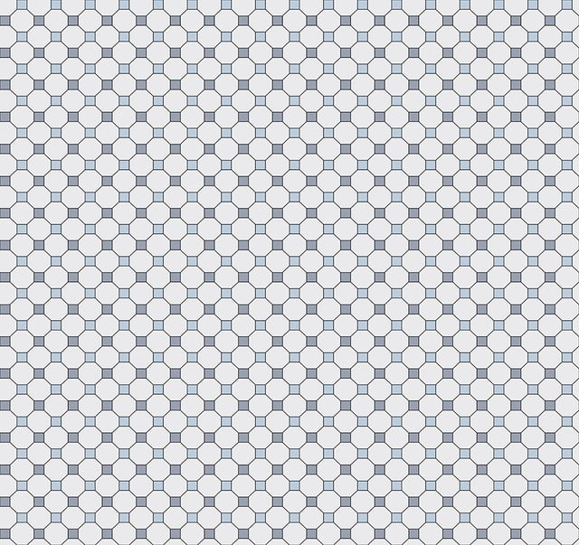 Papier peint intissé autocollant 6mts motif mosaïque gris et bleu 53x600 cm 676-1