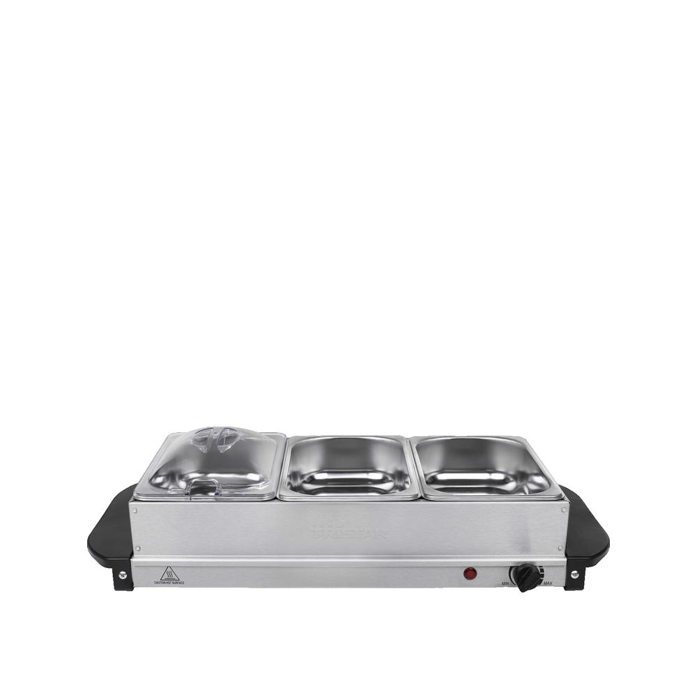 Tristar Calientaplatos Para Bufé 200 W Acero Inoxidable 4,2 L Plateado Acero Inoxidable, Leroy Merlin