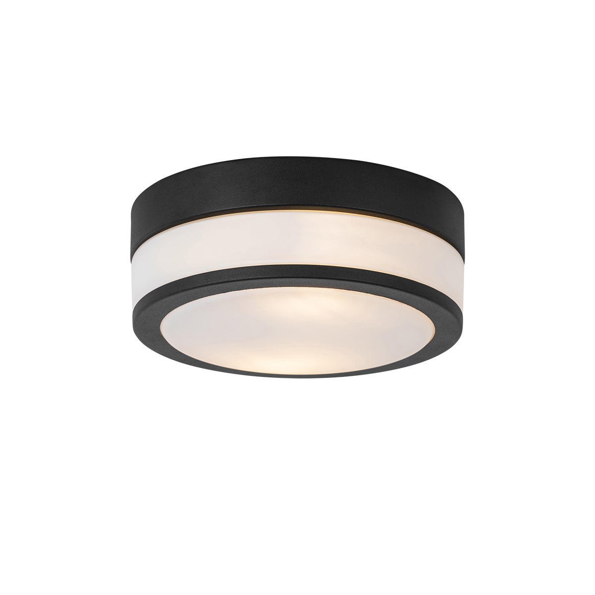 Nowoczesna lampa sufitowa zewnętrzna czarna 23 cm IP44 - Flavi