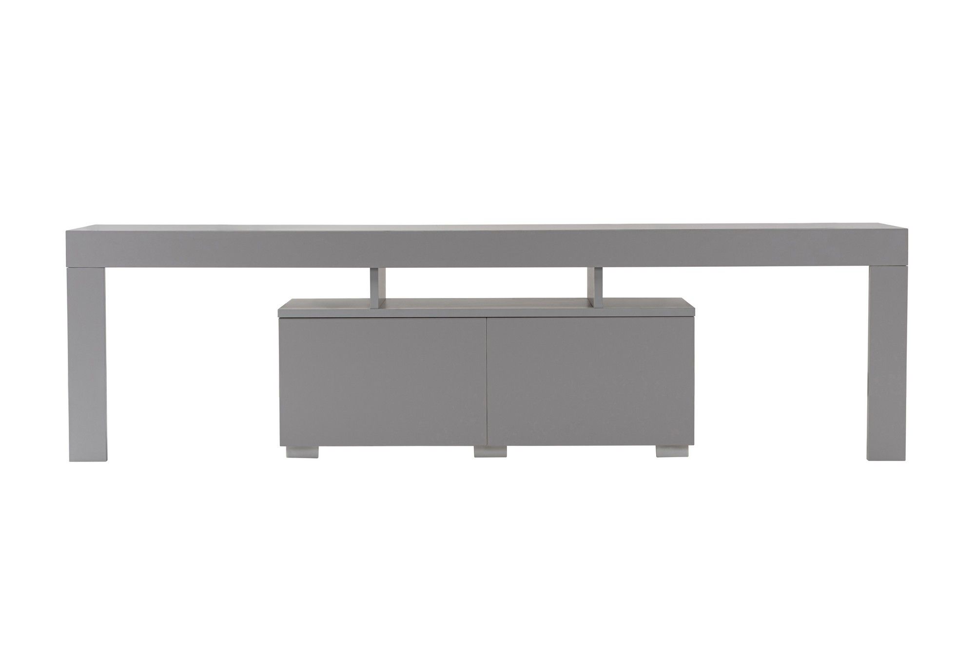 Mobile TV 180 Cm Con Ante A Onde E Cassetti - Colore Legno E Nero