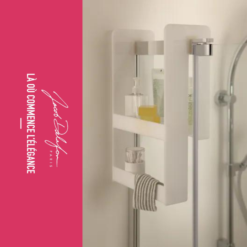 Pack baignoire bain douche 170 x 90 JACOB DELAFON Neo version gauche + pare bain chromé + tablier en angle - 8