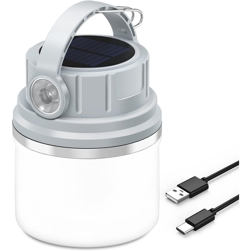 Lampa kempingowa LED Lampa kempingowa solarna ładowana przez USB tryby jasności Wodoszczelne przenośne oświetlenie kempingowe biwakowania wędkowania