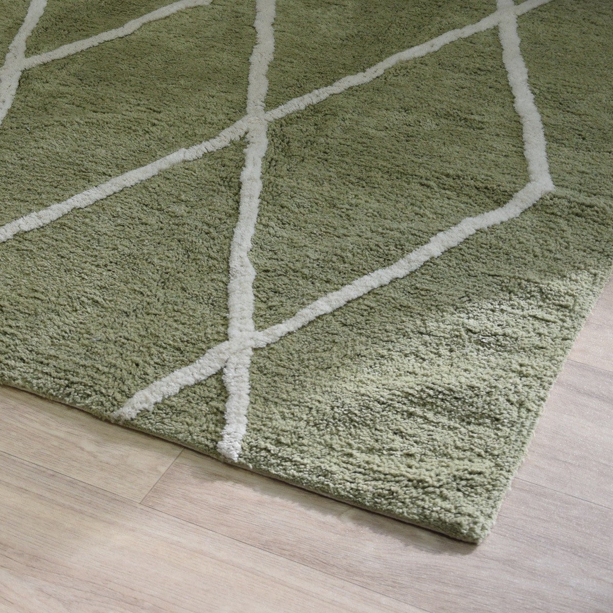 Tapis déco type berbère en coton tufté 100x150cm - 3